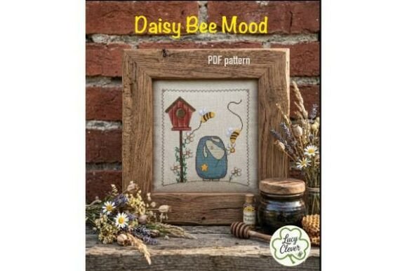 Daisy Bee Mood Cross Stitch Pattern
